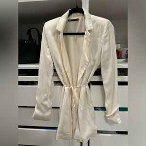 Zara silk blazer dress